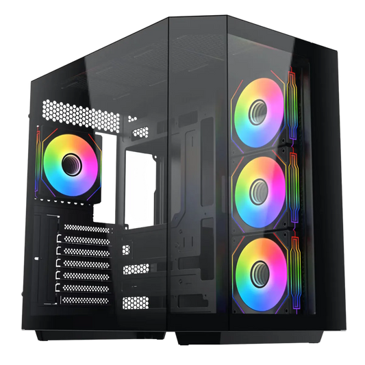 Custom GTR Gaming Crucible AM5 PC with ARGB Glass case in black colour