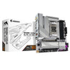 Gigabyte B650M AORUS ELITE AX ICE motherboard with white PCB and Lightning Gaming branding