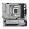 Gigabyte B650M AORUS ELITE AX ICE motherboard top view with AM5 socket