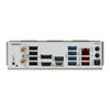Rear I/O panel of Gigabyte B650M AORUS ELITE AX ICE motherboard with HDMI and USB ports