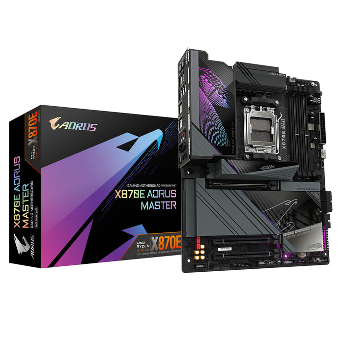Gigabyte X870E AORUS MASTER ATX AMD Motherboard | AM5 Socket - 4 x DDR5 Memory Slots