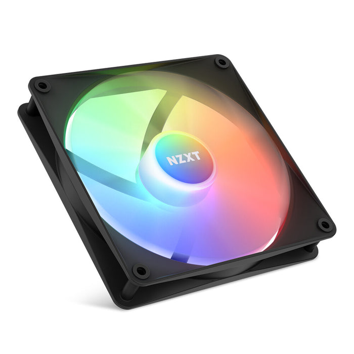 NZXT F140 RGB Core Case Fan | 140mm 1500 RPM 90.79 CFM PWM RGB Fluid Dynamic Bearing (FDB) Black