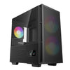 DeepCool CH360 DIGITAL ARGB Micro Tower PC Case Black | Liquid Cooling Support