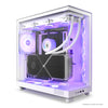 NZXT H6 Air Flow RGB Midi Tower PC Case White | Liquid Cooling Support