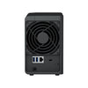 Synology DiskStation DS223 Mini Tower NAS with 2 x 12TB HAT3310 Drives | 2-bay, HDD & SSD, Realtek CPU, 2 GB GB RAM, 1 x LAN Ports