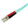 StarTech.com Fiber Optic Cable - 10 Gb Aqua - Multimode Duplex 50/125 - LSZH - LC/SC - 2 m~2m (6ft) LC/UPC to SC/UPC OM3 Multimode Fiber Optic Cable, Full Duplex 50/125µm Zipcord Fiber, 100G Networks, LOMMF/VCSEL,