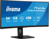 iiyama ProLite XCB3494WQSU-B1 34" UltraWide Quad HD Curved Monitor | 3440 x 1440 120Hz HDMI DP