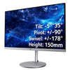 Acer CB2 VERO CB322QUESMIIPRX IPS 100HZ 32" Quad HD Monitor | 2560 x 1440 100Hz 1ms HDMI DP