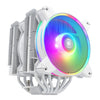 Cooler Master 622 Halo White CPU Cooler | 120mm 2050 RPM 51.88 CFM PWM RGB Rifle bearing White