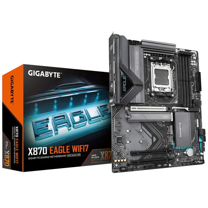 Gigabyte X870 EAGLE WIFI7 ATX Motherboard | AM5 | 4x DDR5 Slots | Wi-Fi 7