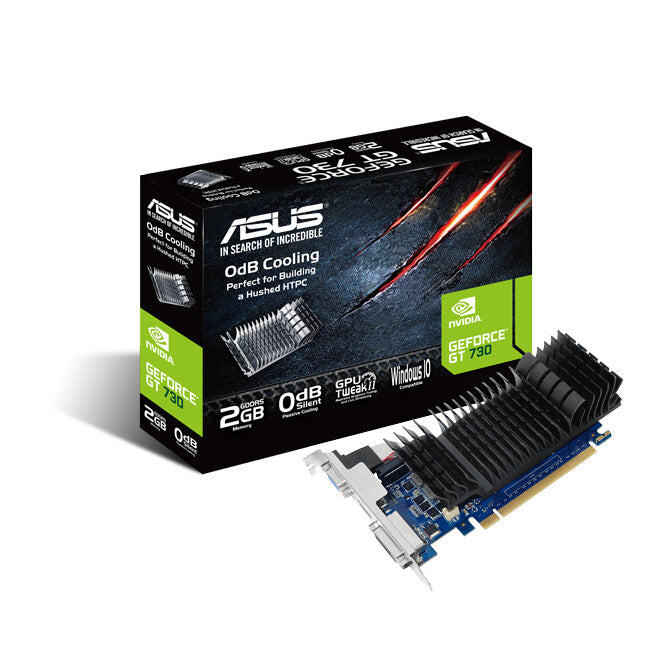 ASUS GeForce GT 730 2 GB GDDR5 Graphics Card | PCIe 2.0 | 1 x HDMI | Passive Cooling