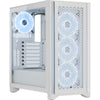 Corsair iCUE 4000D RGB Midi Tower PC Case White | Liquid Cooling Support