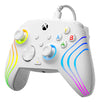 Turtle Beach Afterglow Wave White Wired RGB Gaming Controller with Mappable Buttons, Hall-Effect Hair Triggers and Audio Controls. Licensed for Xbox Series X orS, Xbox One & Windows
