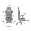 Anda Seat Jungle 2 PC gaming chair Upholstered padded seat Black, Yellow