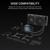 Corsair Nautilus 240 RS LCD Processor All-in-one liquid cooler 12 cm Black 1 pc(s)
