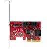 StarTech.com SATA PCIe Card - 6 Port PCIe SATA Expansion Card - 6Gbps - Low/Full Profile - Stacked SATA Connectors - ASM1166 Non-Raid - PCI Express to SATA Converter