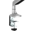 StarTech Desk Mount Monitor Arm - Heavy Duty Ergonomic VESA Monitor Arm - Single 9kg Display - Full Motion, Height Adjustable, Articulating - Aluminum - C-Clamp/Grommet - Silver