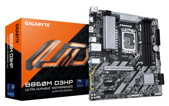 Gigabyte B860M D3HP mATX Motherboard | LGA1851 | 4x DDR5 Slots