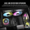 Corsair iCUE LINK RX120 RGB Case Fan | 120mm 2100 RPM 73.5 CFM PWM RGB Magnetic levitation bearing Black