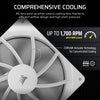 Corsair RS140 Case Fan | 140mm 1700 RPM 95.5 CFM PWM White