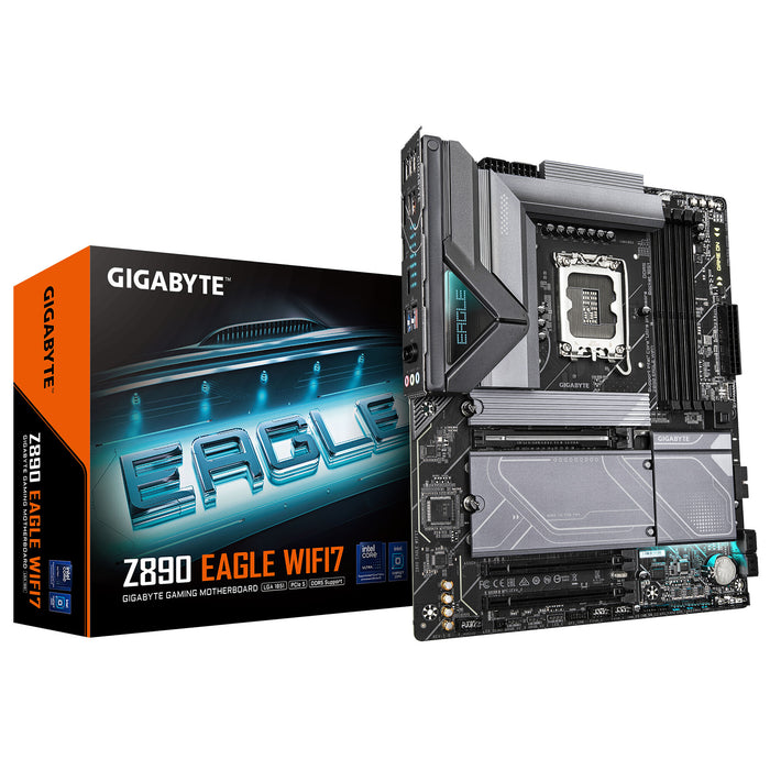 Gigabyte Z890 EAGLE WIFI7 ATX Motherboard | LGA1851 | 4x DDR5 Slots | Wi-Fi 7