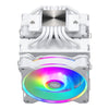 Cooler Master 622 Halo White CPU Cooler | 120mm 2050 RPM 51.88 CFM PWM RGB Rifle bearing White