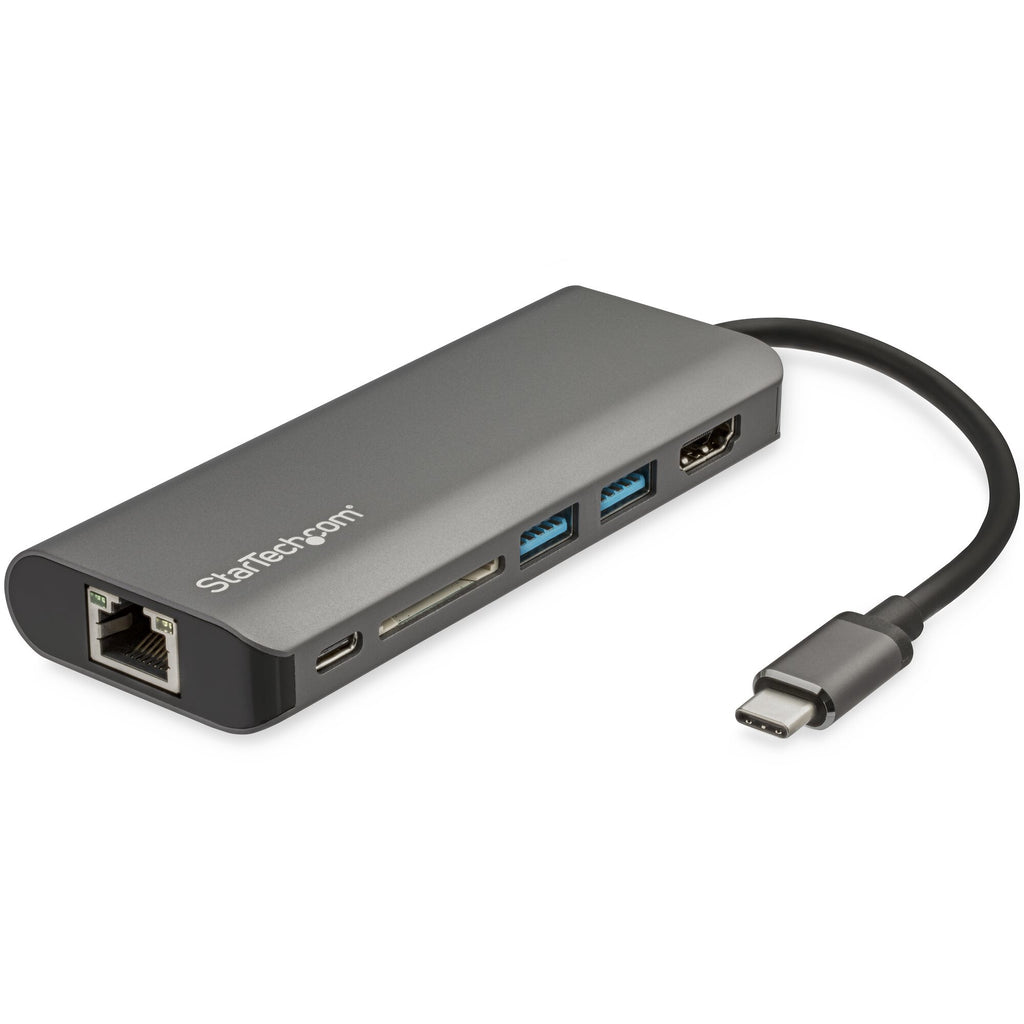 .com USB C Multiport Adapter USB C Travel Dock to 4K HDMI 3x USB 3.0 Hub SD SDHC GbE 60W PD 3.0 Pass Through USB Type C Thunderbolt 3 Replaces DKT30CSDHPD