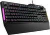 ASUS TUF Gaming K1 RGB Gaming Keyboard | Wired, Full-size (100%), Black, Backlit