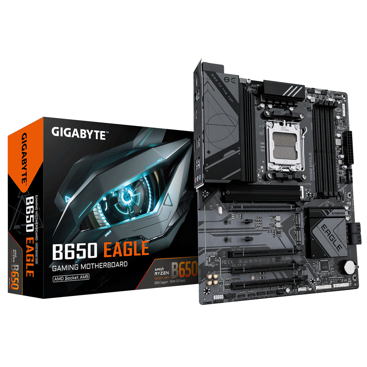 Gigabyte B650 EAGLE ATX AMD Motherboard | AM5 Socket - 4 x DDR5 Memory Slots