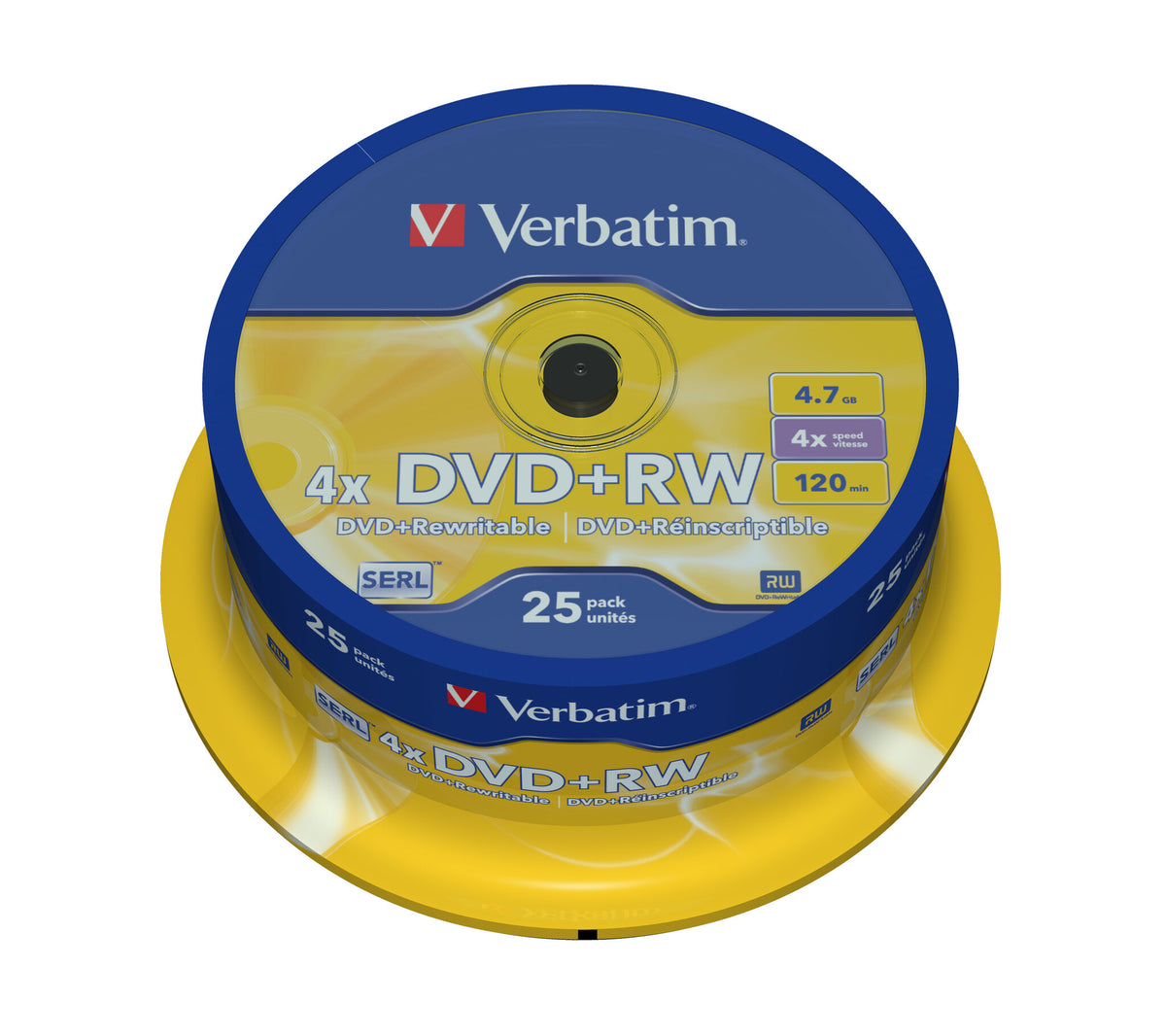 Verbatim Blank DVD+RW Matt Silver 4.7 GB 25 pc(s)