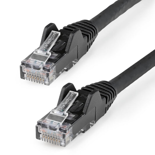 StarTech 3m CAT6 Ethernet Cable - LSZH (Low Smoke Zero Halogen) - 10 Gigabit 650MHz 100W PoE RJ45 10GbE UTP Network Patch Cord Snagless with Strain Relief - Black, CAT 6, ETL Verified, 24AWG