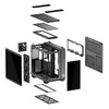 ASUS TUF GAMING GT502 Horizon TG ARGB Black Midi Tower PC Case Black | Liquid Cooling Support