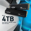 Crucial T700 4 TB PC Internal SSD | NVMe PCI Express 5.0 M.2
