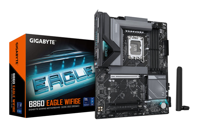 Gigabyte B860 EAGLE WIFI6E ATX Motherboard | LGA1851 | 4x DDR5 Slots | Wi-Fi 6E