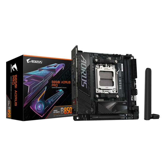 Gigabyte B850I AORUS PRO Mini-ITX Motherboard | AM5 | 2x DDR5 Slots | Wi-Fi 7