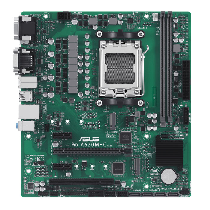 ASUS PRO A620M-C-CSM mATX Motherboard | AM5 | 2x DDR5 Slots