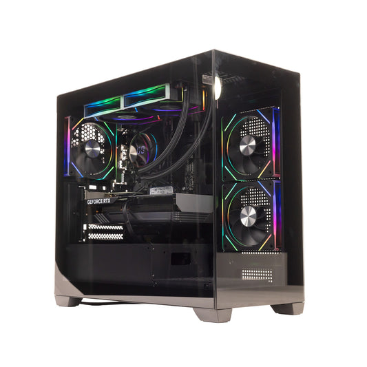 GTR Gaming PC | AMD Ryzen 7 7800X3D | RTX 5070 12GB GDDR7 | 32GB DDR5 5600MHz | 1TB NVMe SSD | 750W 80+ Gold PSU | ARGB Glass Case | Windows 11 Home | Wi-Fi