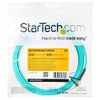 StarTech.com Fiber Optic Cable - 10 Gb Aqua - Multimode Duplex 50/125 - LSZH - LC/LC - 5 m~5m (15ft) LC/UPC to LC/UPC OM3 Multimode Fiber Optic Cable, Full Duplex 50/125µm Zipcord Fiber, 100G Networks, LOMMF/VCSEL,