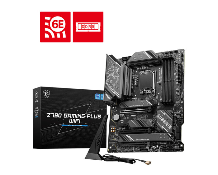 MSI Z790 GAMING PLUS WIFI ATX Motherboard | LGA1700 | 4x DDR5 Slots | Wi-Fi 6E