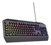 Trust GXT 836 Evocx Gaming Keyboard | Wired, QWERTY, Full-size (100%), Black, Backlit