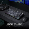 Corsair K65 PLUS WIRELESS keyboard Gaming RF Wireless UK English Black, Grey