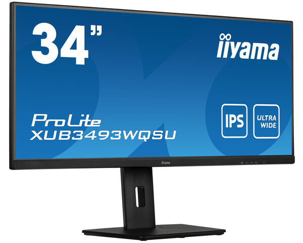 iiyama ProLite XUB3493WQSU-B5 34" UltraWide Quad HD Monitor | 3440 x 1440 75Hz HDMI DP