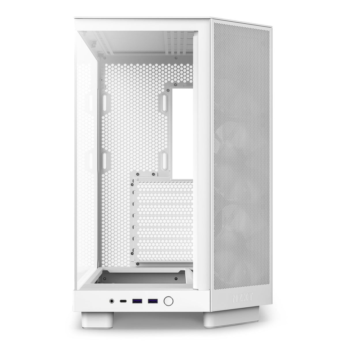 NZXT H6 Air Flow RGB Midi Tower PC Case White | Liquid Cooling Support
