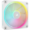 Corsair iCUE LINK LX120 3 Pack Case Fan | 120mm 2400 RPM 69.9 CFM PWM RGB Magnetic levitation bearing White