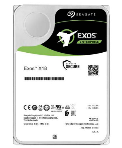 Seagate Internal Hard Drive  Exos X18 3.5" 14000 GB Serial ATA III
