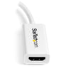 StarTech Mini DisplayPort to HDMI Adapter - Active mDP to HDMI Video Converter - 4K 30Hz - Mini DP or Thunderbolt 1/2 Mac/PC to HDMI Monitor/TV/Display - mDP 1.2 to HDMI Adapter Dongle - White