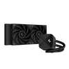 DeepCool LS520S Zero Dark All In One Liquid CPU Cooler, 240mm Radiator, ARGB LED Lighting, 2x FC120 A-RGB PWM Fans, Intel/AMD
