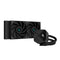 DeepCool LS520S Zero Dark All In One Liquid CPU Cooler, 240mm Radiator, ARGB LED Lighting, 2x FC120 A-RGB PWM Fans, Intel/AMD