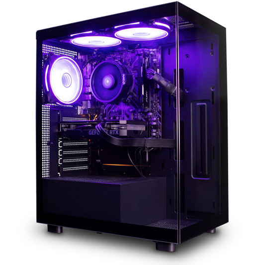 GTR Darkmatter Prebuilt Gaming PC | AMD Ryzen 7 5700X | NVIDIA RTX 4070 12GB GDDR6 | 32GB DDR4 3600MHz RAM | 1TB NVMe SSD | 750W 80+ Bronze PSU | ARGB case | Windows 11 Home | WiFi | Gaming Desktop PC High Performance Gaming