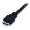 StarTech 0.5m (1.5ft) Black SuperSpeed USB 3.0 Cable A to Micro B - M/M